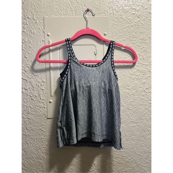 Nike Dri-Fit Grey Striped Kids Tank Top Little Girls Size Small - Picture 6 of 8